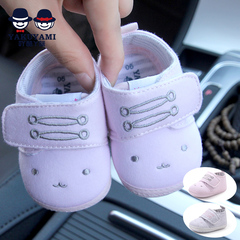 婴儿鞋棉鞋0-6-12个月1岁女宝宝春秋冬季软底新生儿鞋学步鞋子