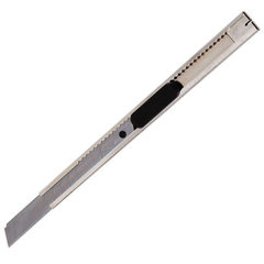 齐心美工刀B2806 小号美工刀 9mm 镀镍 小号不锈钢锋利专业美工刀