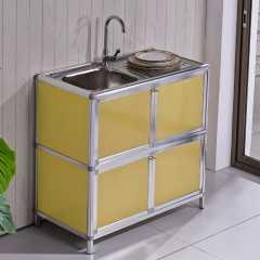 厨房水槽柜 碗柜 不锈钢洗菜盆柜 阳台洗手盆柜 洗碗柜 简易橱柜
