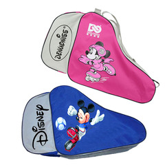公主米奇儿童溜冰鞋轮滑鞋包头盔护具轮滑套装超大容量（非迪士尼