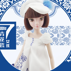 洋娃娃中国正品可儿青花周年纪念版14关节体女孩宝宝玩具礼物