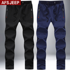 Afs Jeep/战地吉普运动裤男小脚青年休闲针织长裤韩版修身卫裤潮