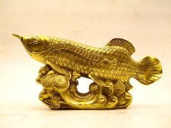 开光纯铜鱼摆件招财金龙鱼金钱鱼工艺品年年有余开业礼品家居装饰
