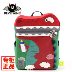 韩国代购DevilWing小恶魔潮小恐龙小鳄鱼宝宝幼儿园书包儿童背包