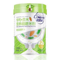 聪贝优专利贡米豌豆胡萝卜营养细磨米粉454g罐装婴幼儿营养米粉