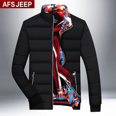 Afs Jeep/战地吉普男士加厚中长款羽绒服户外休闲冬装外套男装潮