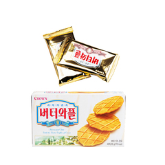 【韩国零食】可瑞安黄油薄脆饼干35g鸡蛋瓦夫饼干韩国进口休闲零