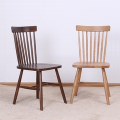 北欧实木家具 全橡木餐桌椅子/休闲椅/电脑椅 宜家现代简约温莎椅