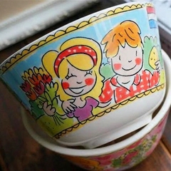荷兰Blond快乐太手绘陶瓷创意个性外贸装饰汤碗出口餐具限量尾单