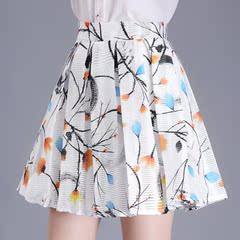 夏季短裙女新款半身裙修身显瘦高腰A字裙透气时尚百褶裙子韩版潮