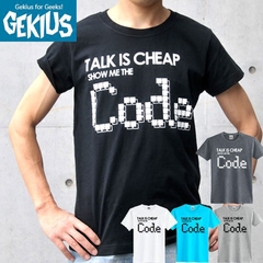 talk is cheap,show me the code程序员linux操作系统深灰短袖T恤
