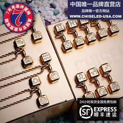（现货）30毫米#金色经典Chiseled麒司特哑铃项链#十二星座系列