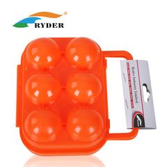 Ryder/莱德 户外野餐 便携式2格/6格/12格鸡蛋盒 塑料蛋托 蛋夹