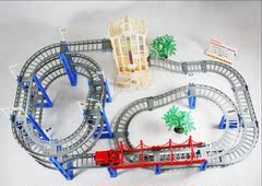 宝贝星 火车电动车组 轨道火车 组合火车玩具 轨道车 儿童玩具